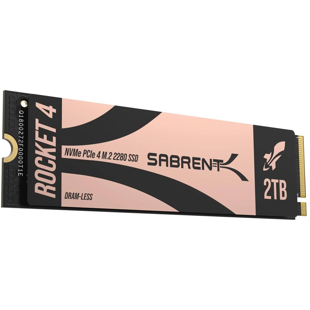 Sabrent 2TB Rocket 4 NVMe PCIe 4.0 M.2 SSD Interno - 7400 MB/s Escritura, 6400 MB/s Lectura, Compati