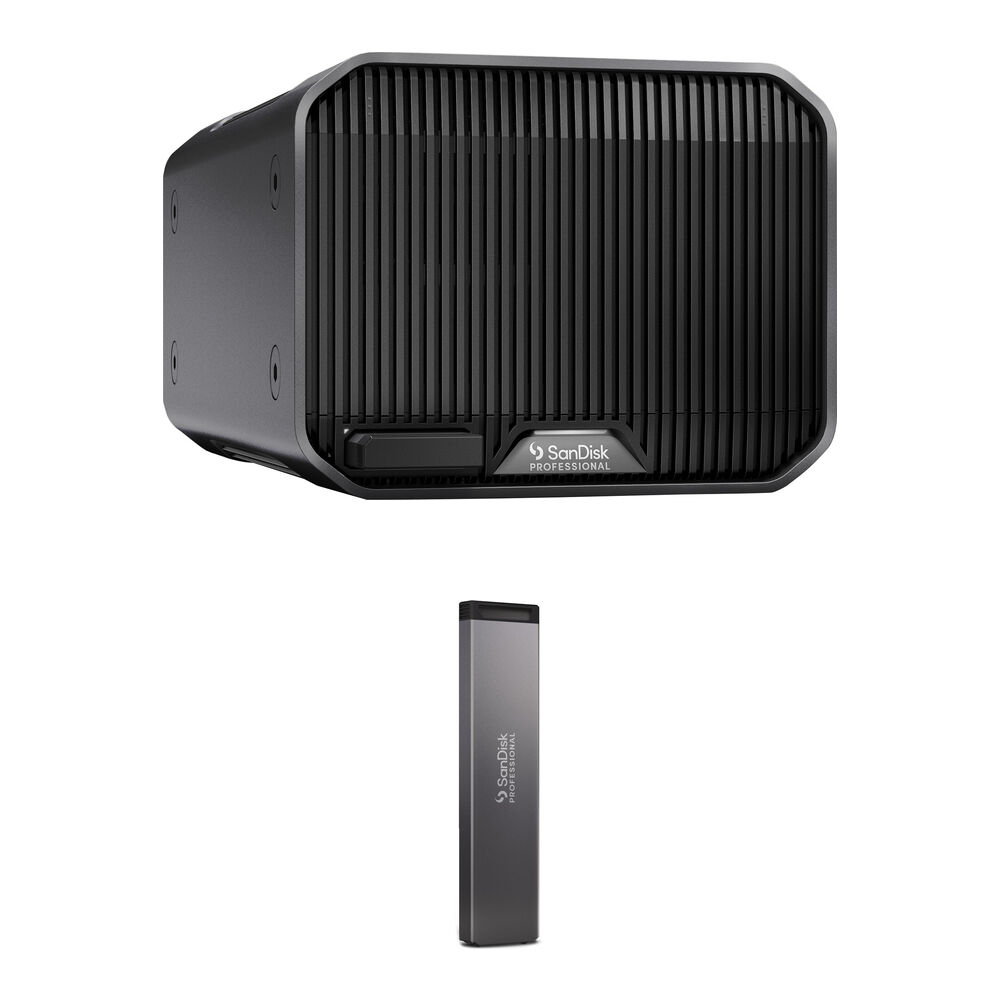 SanDisk Professional 12TB G-RAID Mirror y Kit Mag SSD PRO-BLADE de 2TB - Rendimiento Rápido y Resist