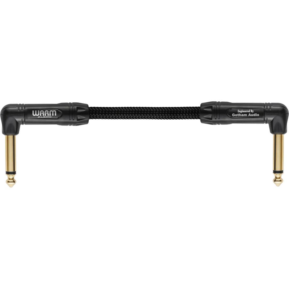 Warm Audio Premier Series Right-Angle to Right-Angle 1/4"" Instrument Cable (6"")