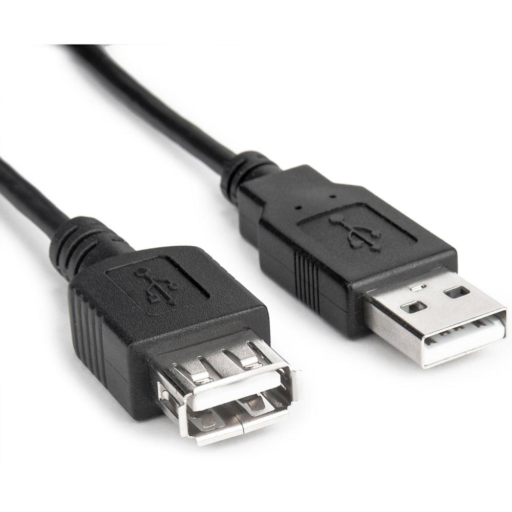 Rocstor Cable de Extensión USB-A 2.0 Macho a Hembra (Negro, 10') - Compatible con USB 1.0 y 1.1