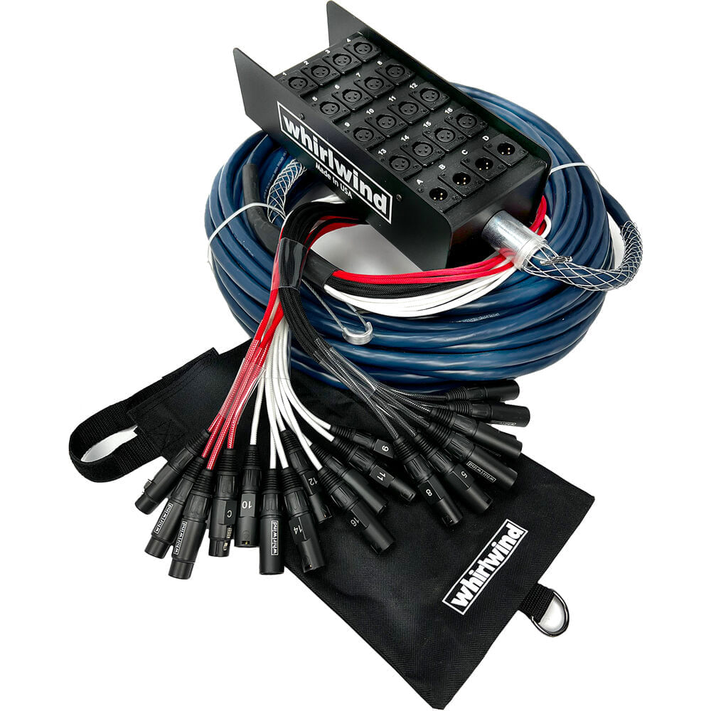 Whirlwind Medusa Standard Series 16 Canales (16x XLR Envío & 4x XLR Retorno) Stagebox a Fanout Snake