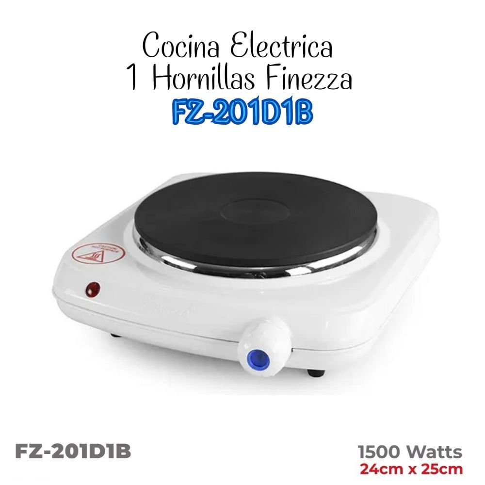 Cocina Eléctrica Finezza de 1 Hornilla FZ-201D1B