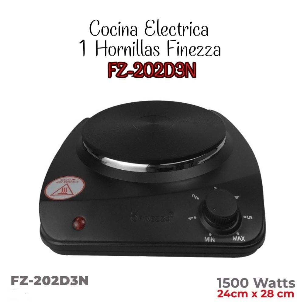 Cocina Electrica Finezza de 1 Hornilla FZ-202D3N