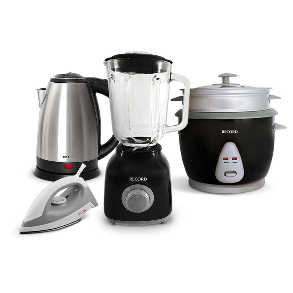 Combo Licuadora Arrocera Plancha Y Hervidor Record