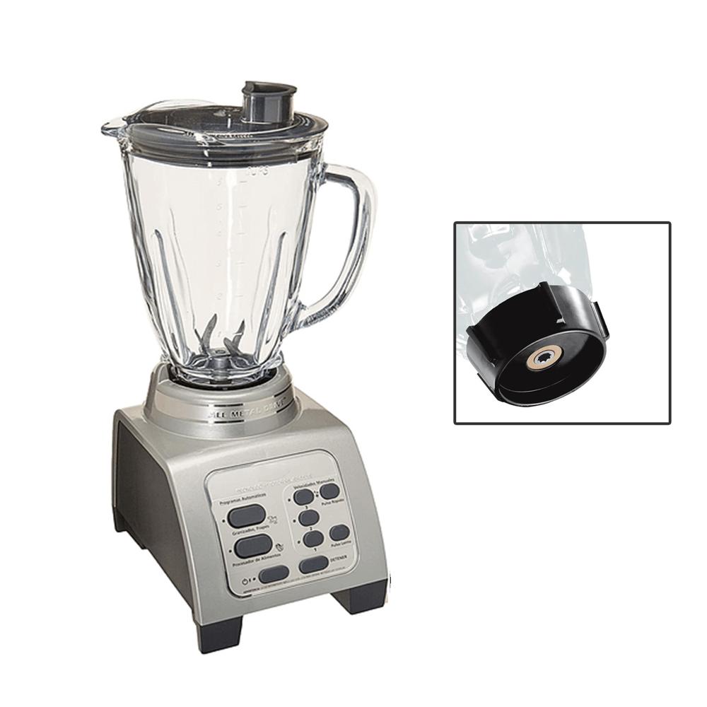 Licuadora FOSTERIER con Motor Reversible Vaso de Vidrio Templado Gris