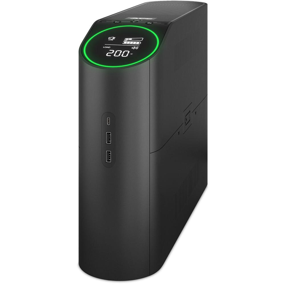 APC Back-UPS Pro Gaming: Sistema de Respaldo de Batería (Negro) con 10 Salidas NEMA, Protección Coax