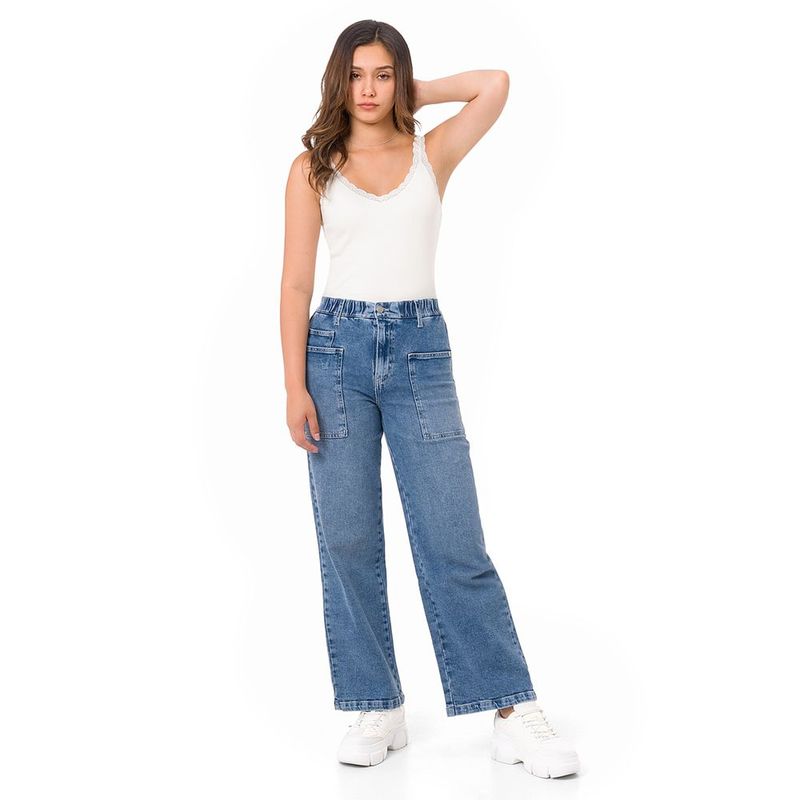 Jeans cargo mujer en oferta