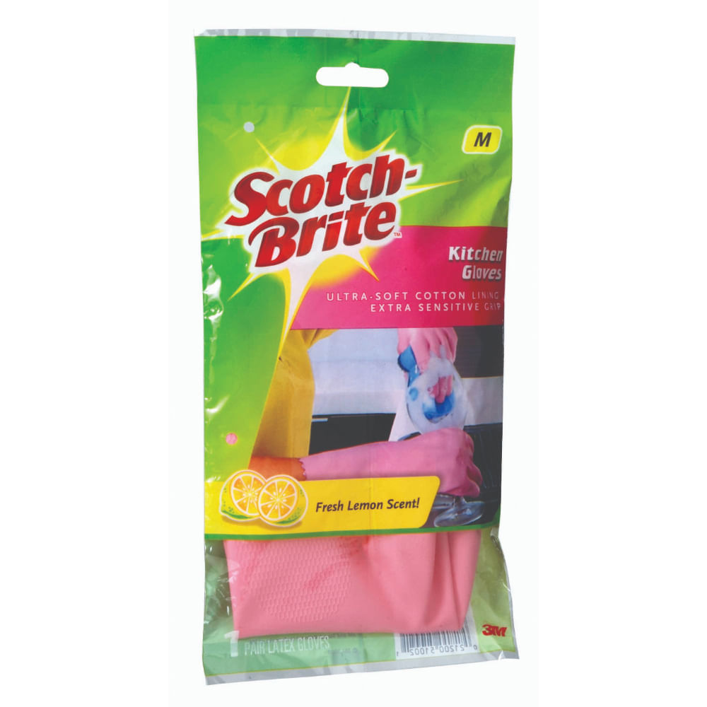 Pack X4 Guantes Scotch Brite Cocina Talla M