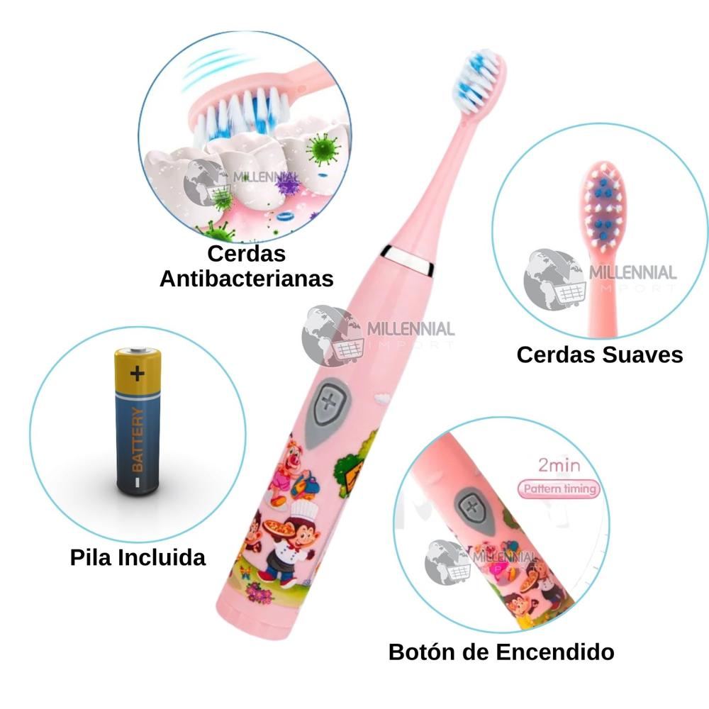 Cepillo de Dientes Inteligente Ultrasónico para Niña