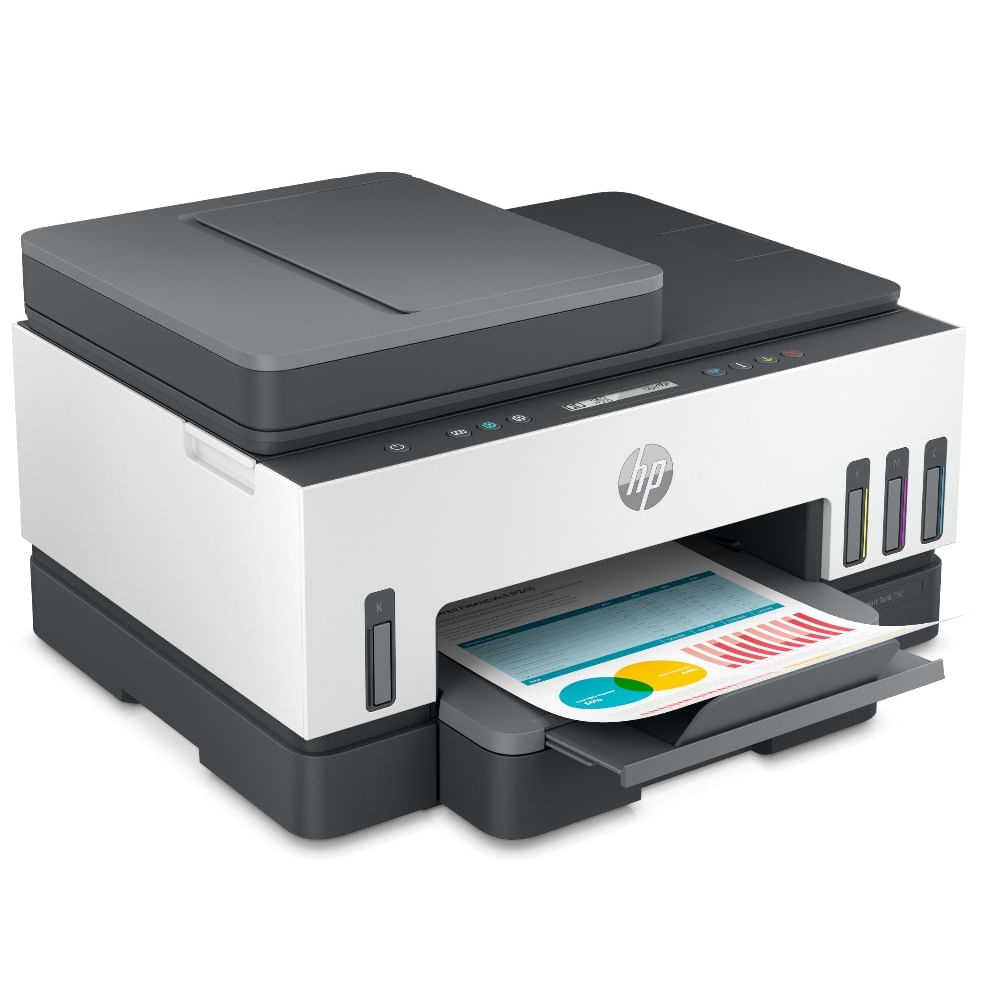 Impresora Multifuncional HP Smart Tank 750 con Conectividad WiFi