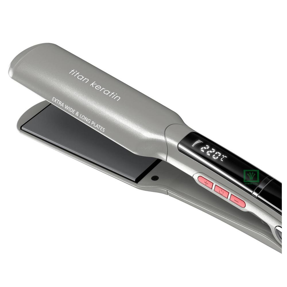 Plancha Alisadora Gama Titan Keratin Xwide Digital 450°F 230°C