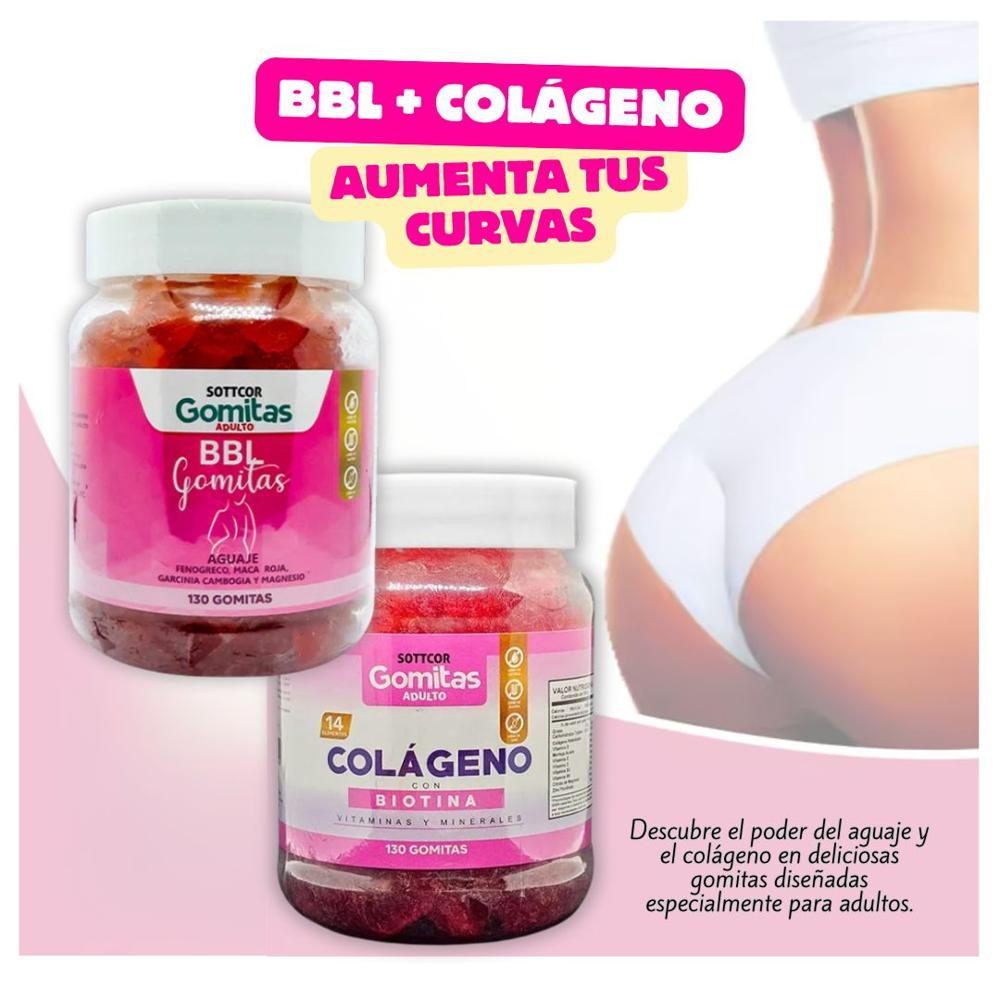 Pack Gomitas Curvas Perfectas: BBL + Colágeno