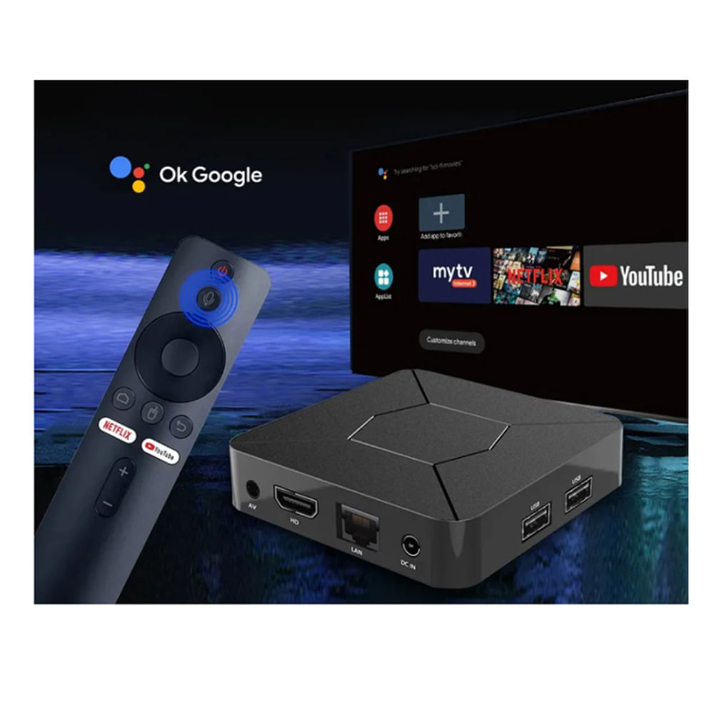 Convertidor Tv Android Certificado Con Entrada De Red Versión 2024 4k