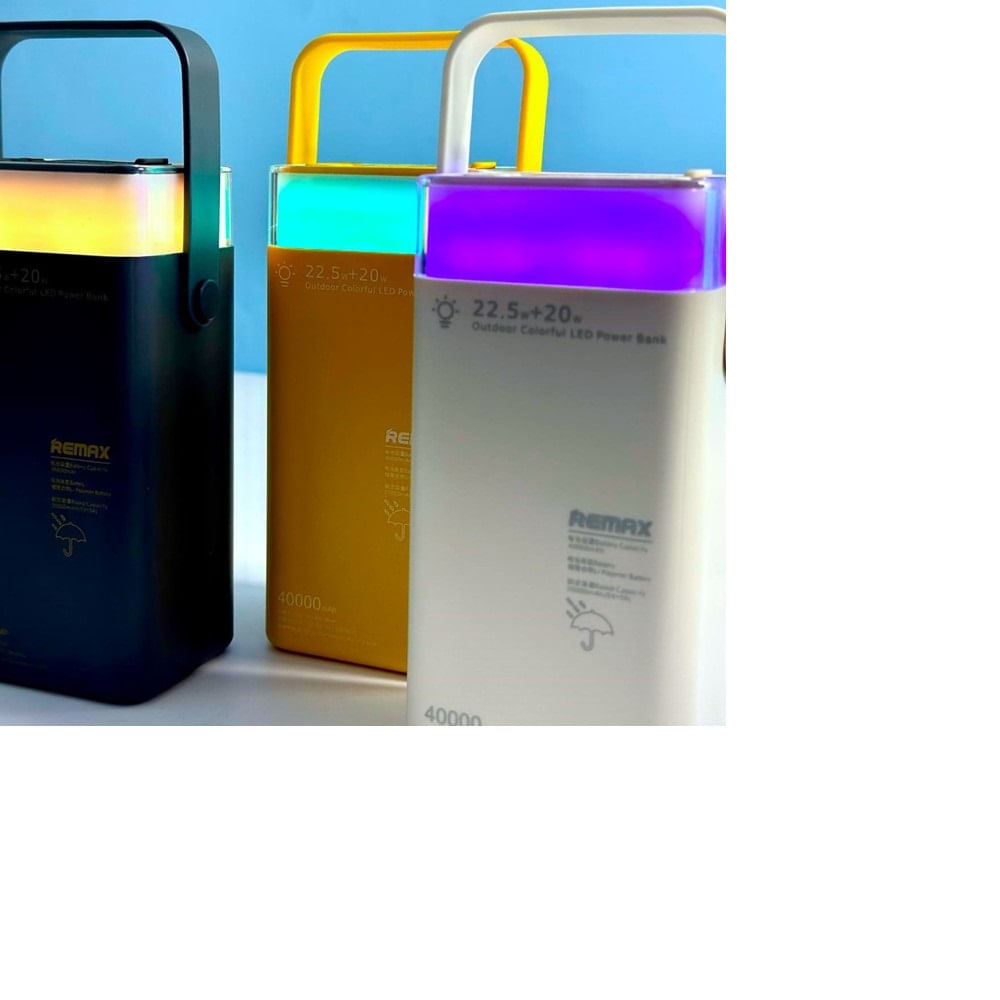 Cargador portátil Remax modelo rpp 596 40000mah pd20w qc22.5w gris