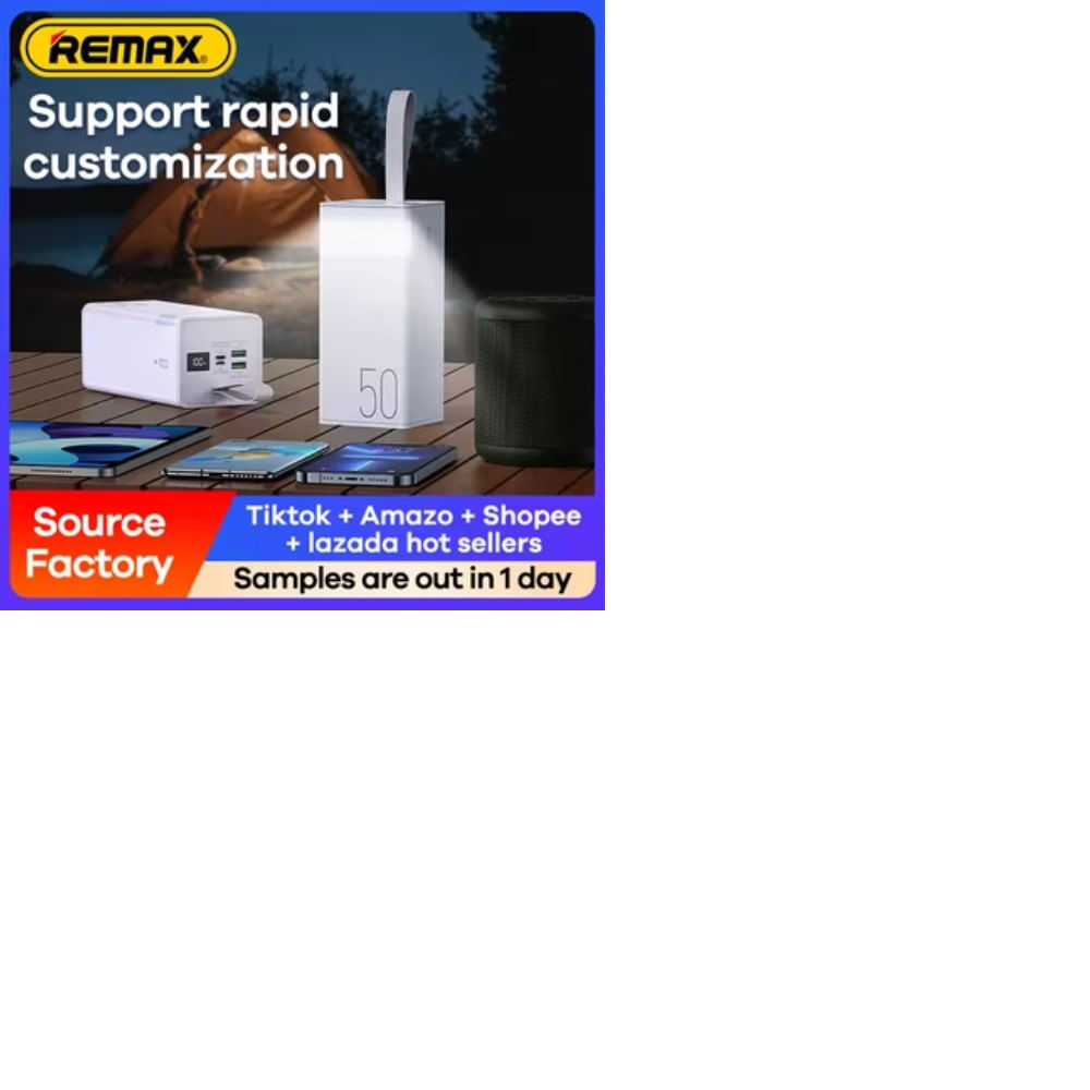Cargador portátil Remax modelo rpp 321 50000mah pd20w qc22.5w blanco