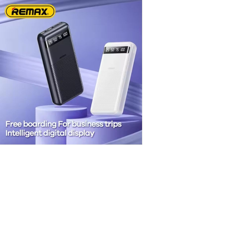 Cargador portátil Remax modelo rpp 11 ultra slim 20000mah 2.4a blanco