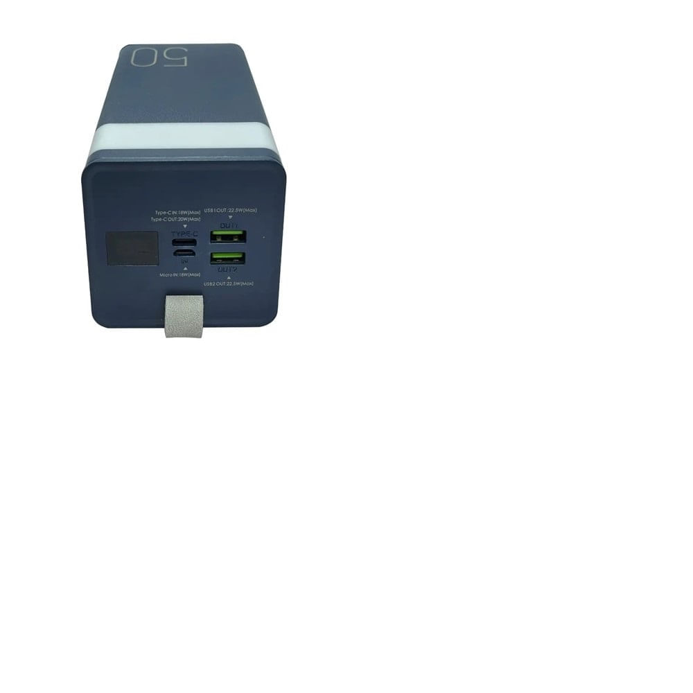 Cargador portátil Remax modelo rpp 321 50000mah pd20w qc22.5w azul