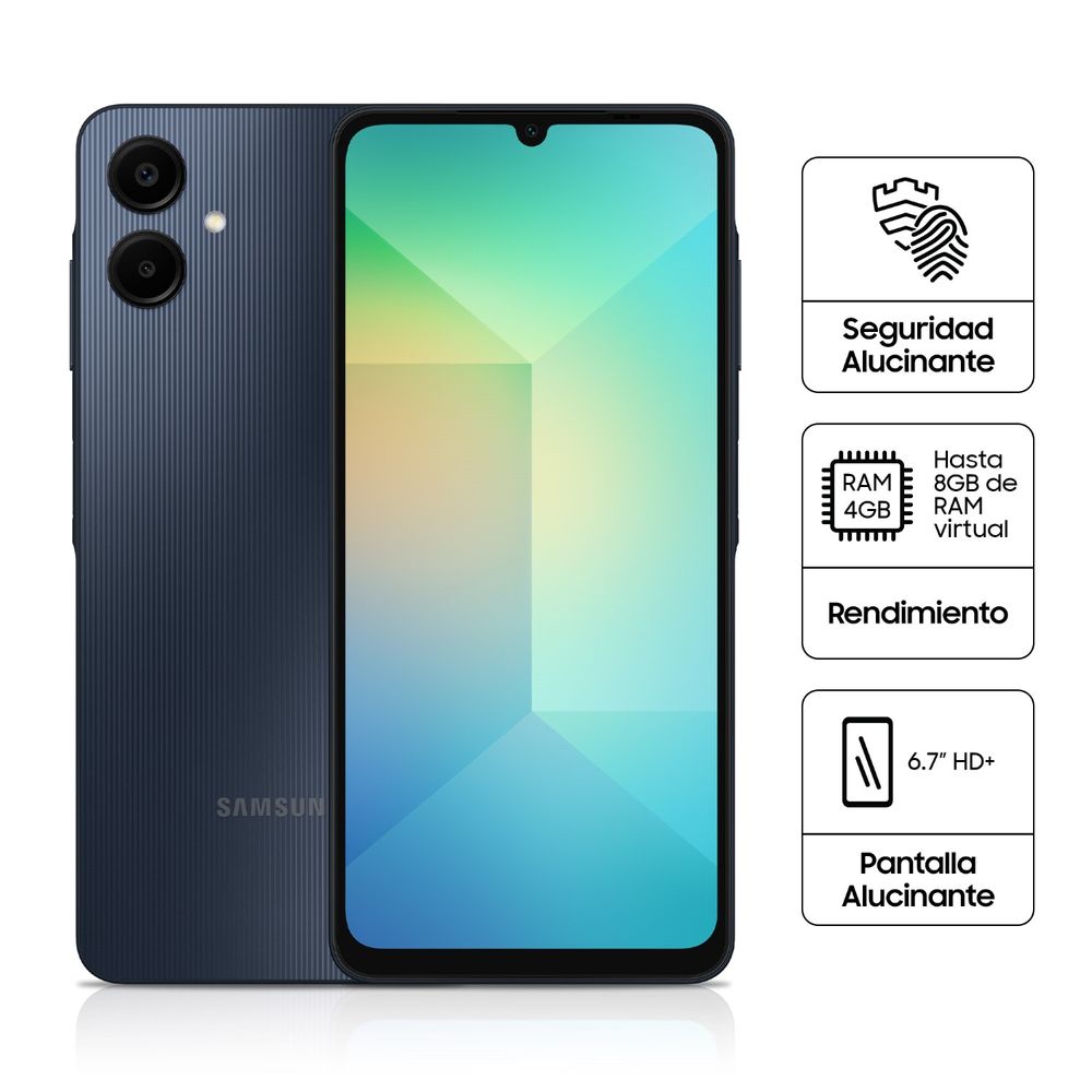 Celular Samsung Galaxy A06 6.7"" 4GB RAM 128GB