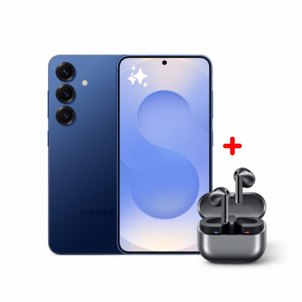 Celular Samsung Galaxy S25 128GB 6.2"" SM-S931BDBLLTP Navy + Galaxy Buds SM-R530NZAALTA Silver