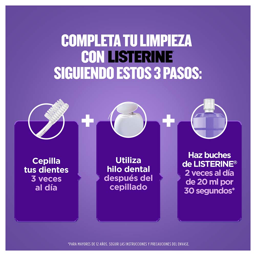 Enjuague Bucal Listerine Cuidado Total Menta Premium 1000 ml