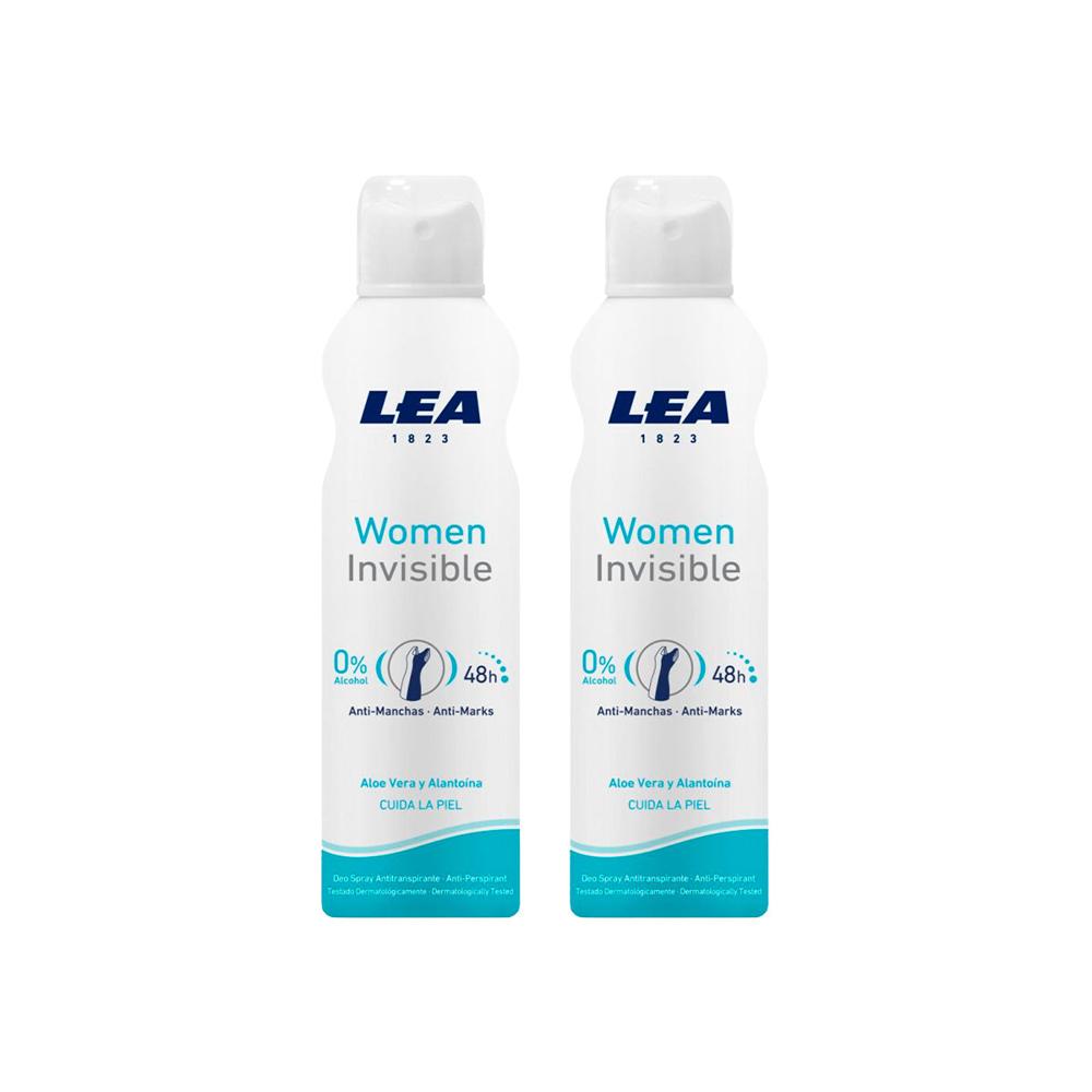 Lea Women Invisible Spray Deodorant 2 Unid