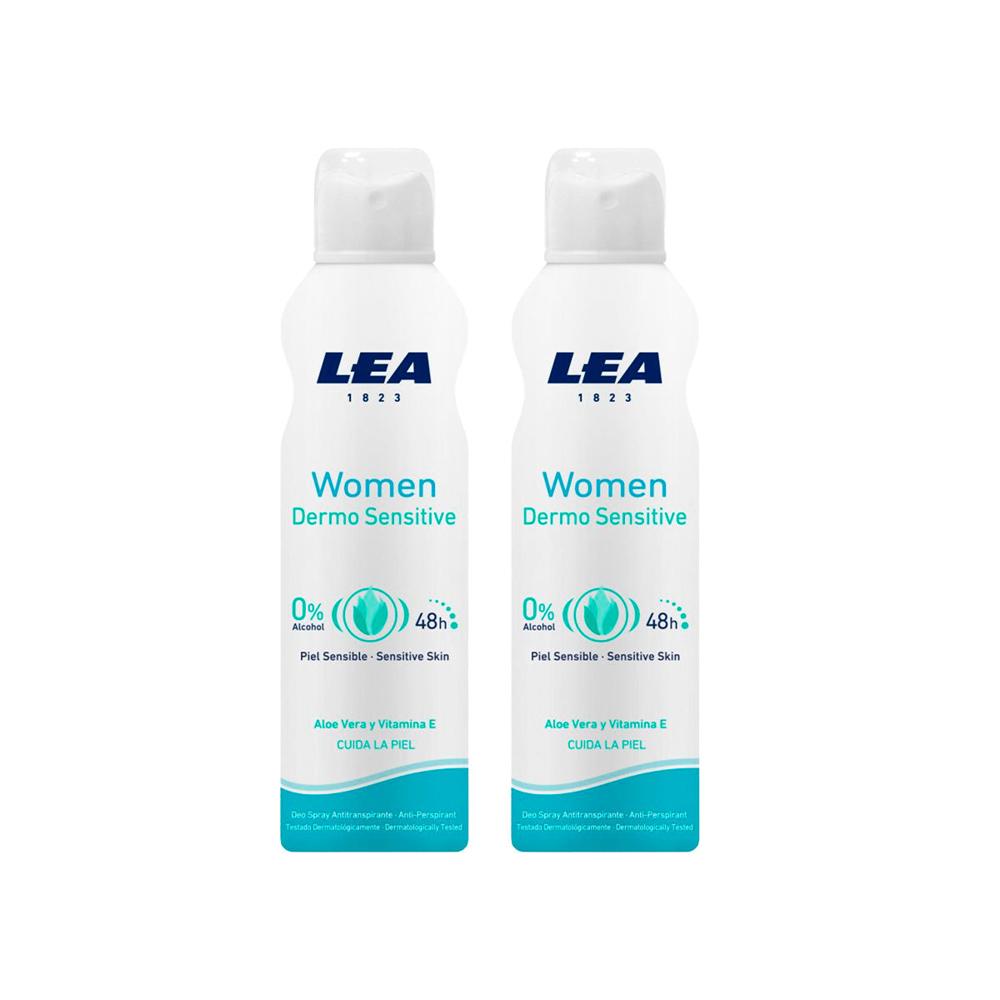 Lea Women Dermosensitive Spray Deodorant 2 Unid