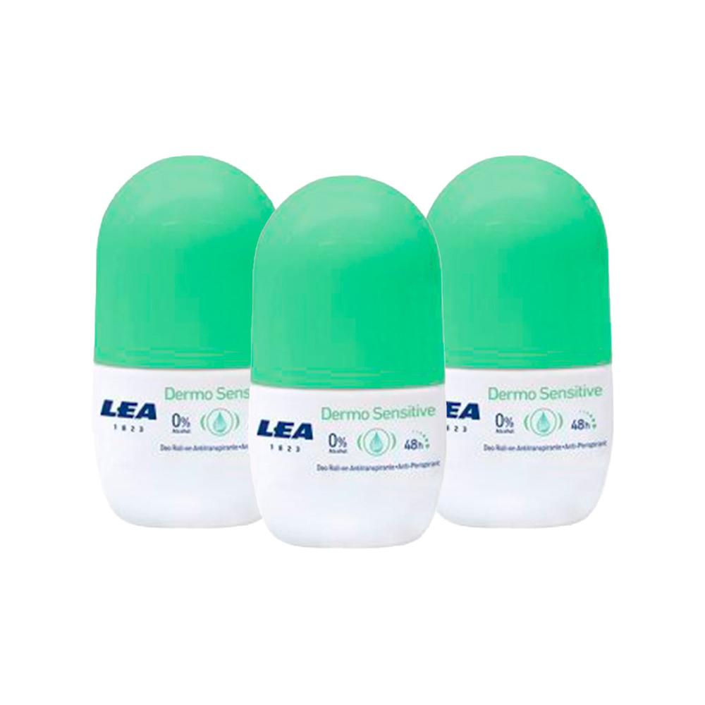 Lea Dermo Sensitive Unisexroll Ondeadorant x50ml 3 Unid