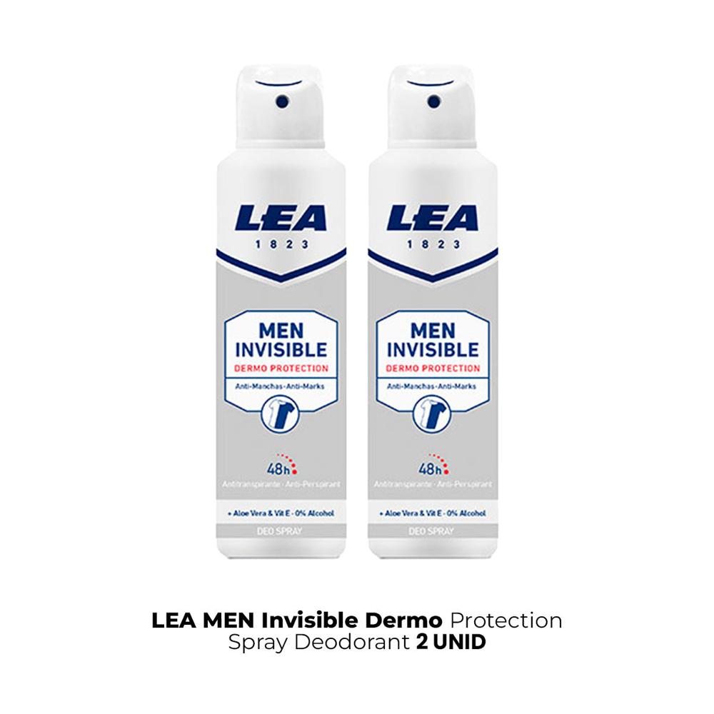 Lea Men Invisible Dermoprotection Spray Deodorant 2 Unid