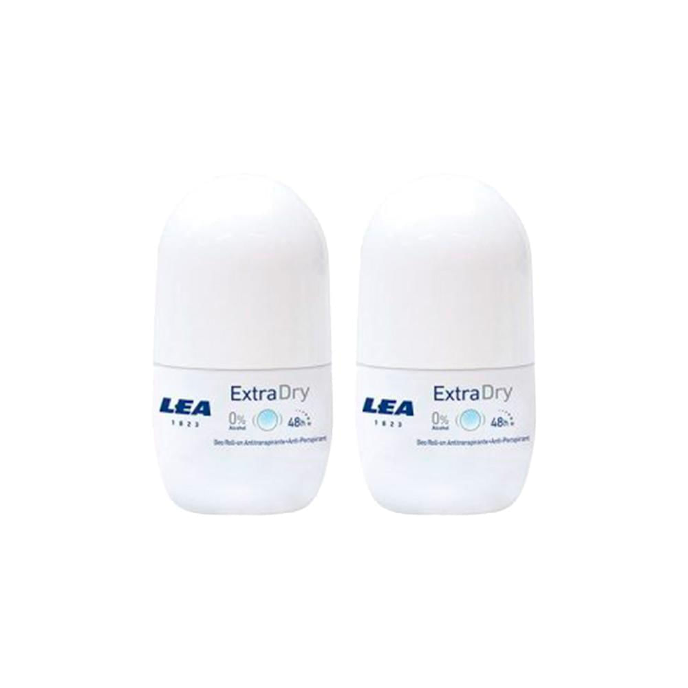 Lea Extra Dry Unisexroll On Deodorant x50ml 2 Unid
