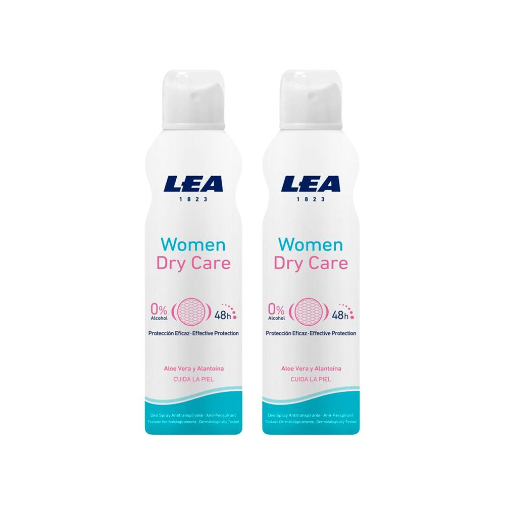 Lea Women Dry Carespray Deodorant 2 Unid