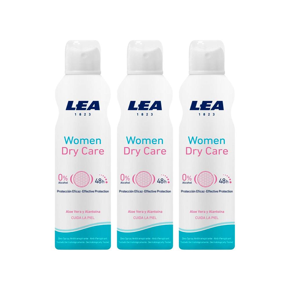 Lea Women Dry Carespray Deodorant 3 Unid