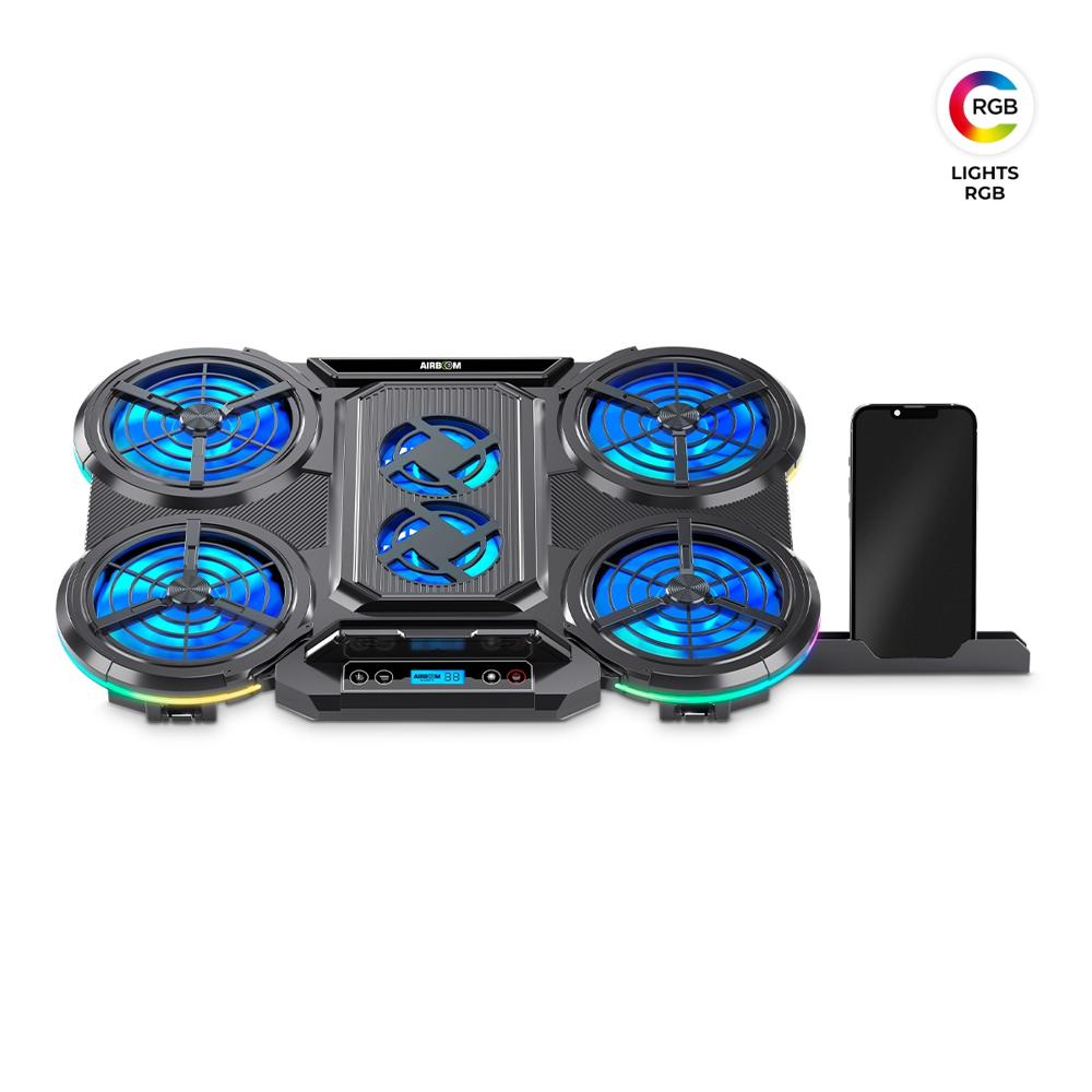 Cooler Airboom Glacial 6 AB055 con 6 Ventiladores y Led RGB