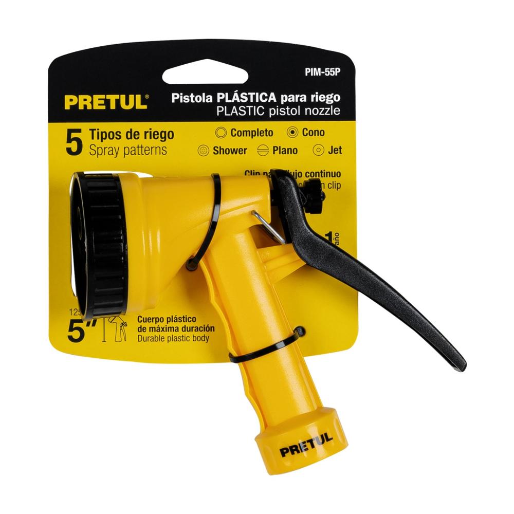 Combo Manguera de Riego 1/2" 15 Metros y Pistola de Riego 5 funciones Truper