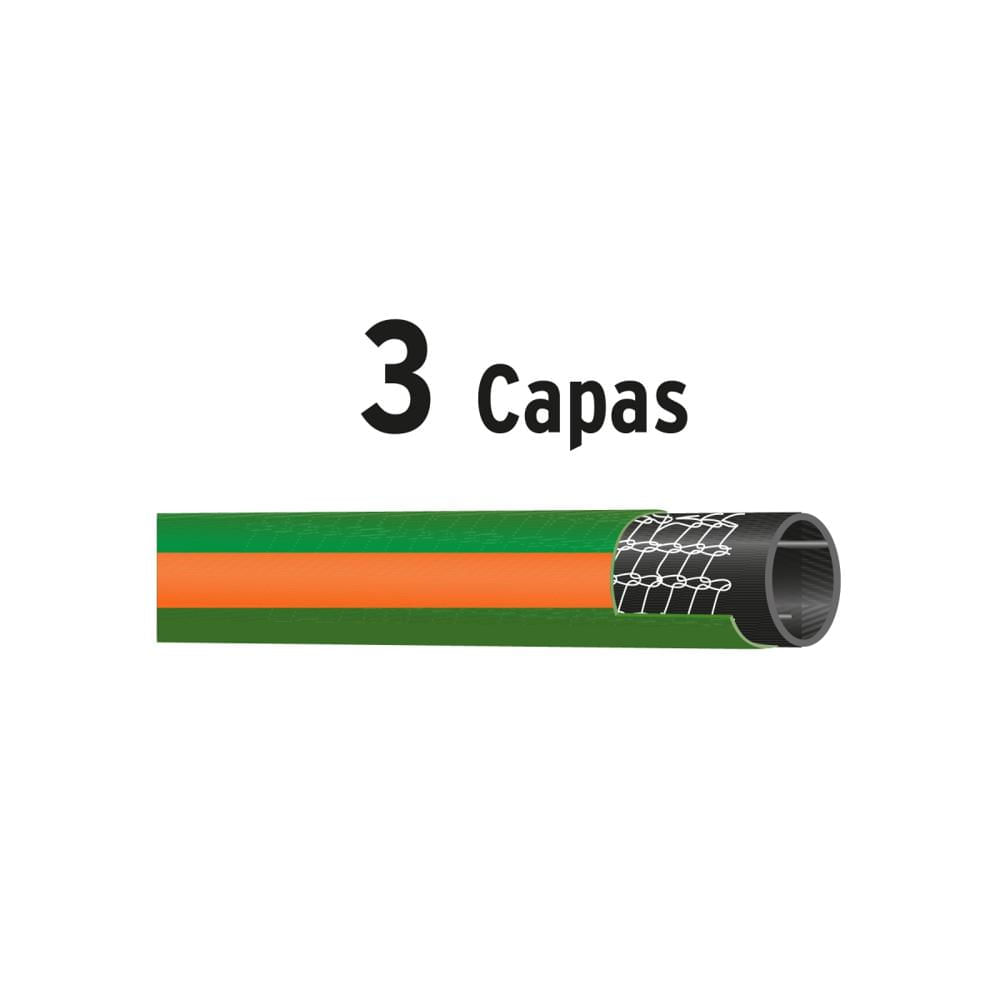 Manguera de Riego 5/8" Reforzada 15 Metros Truper