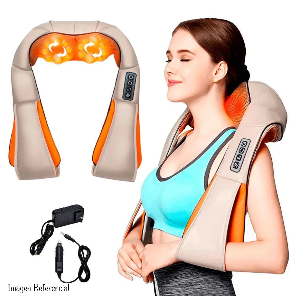 Masajeador de Cuello Espalda Hombros con Calor Infrarrojo