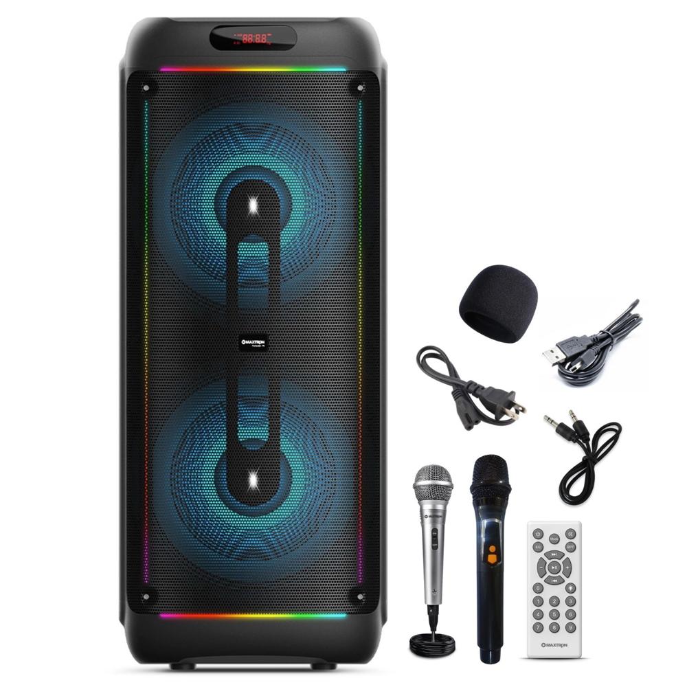 Torre de Sonido Portátil Maxtron MX1502DL Furacao BT USB Función DSP