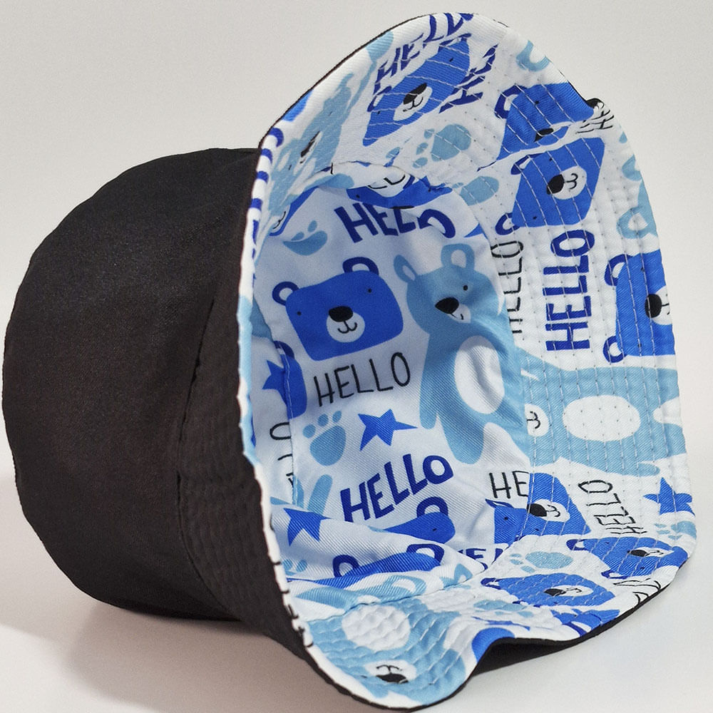 Sombrero Osos reversible para bebe niño de 1 - 3 años Aititi´s Kids