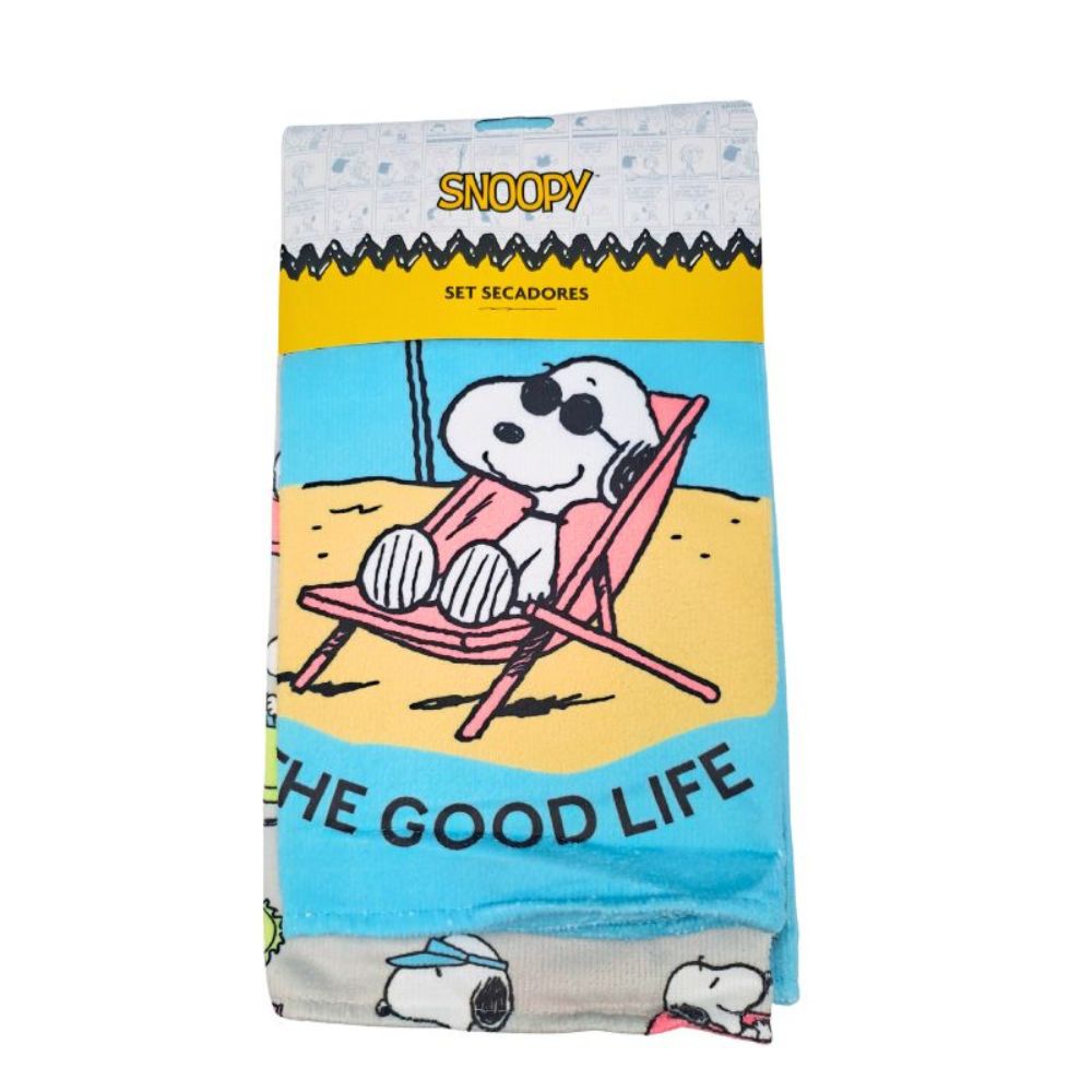 SET DE SECADORES PARA COCINA X 2 SNOOPY