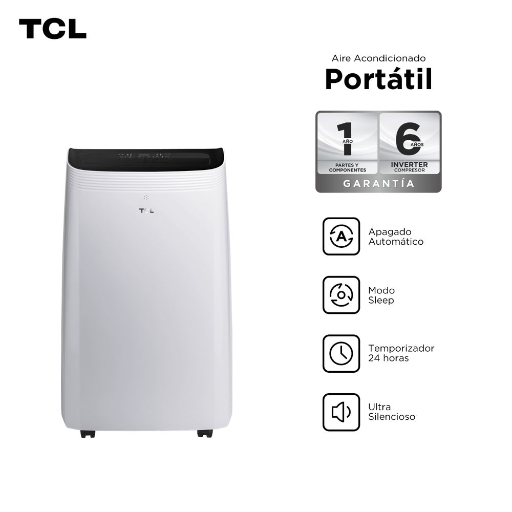 Aire Acondicionado TCL 12000 BTU Portátil Frio solo TAC-12CPA/DM4