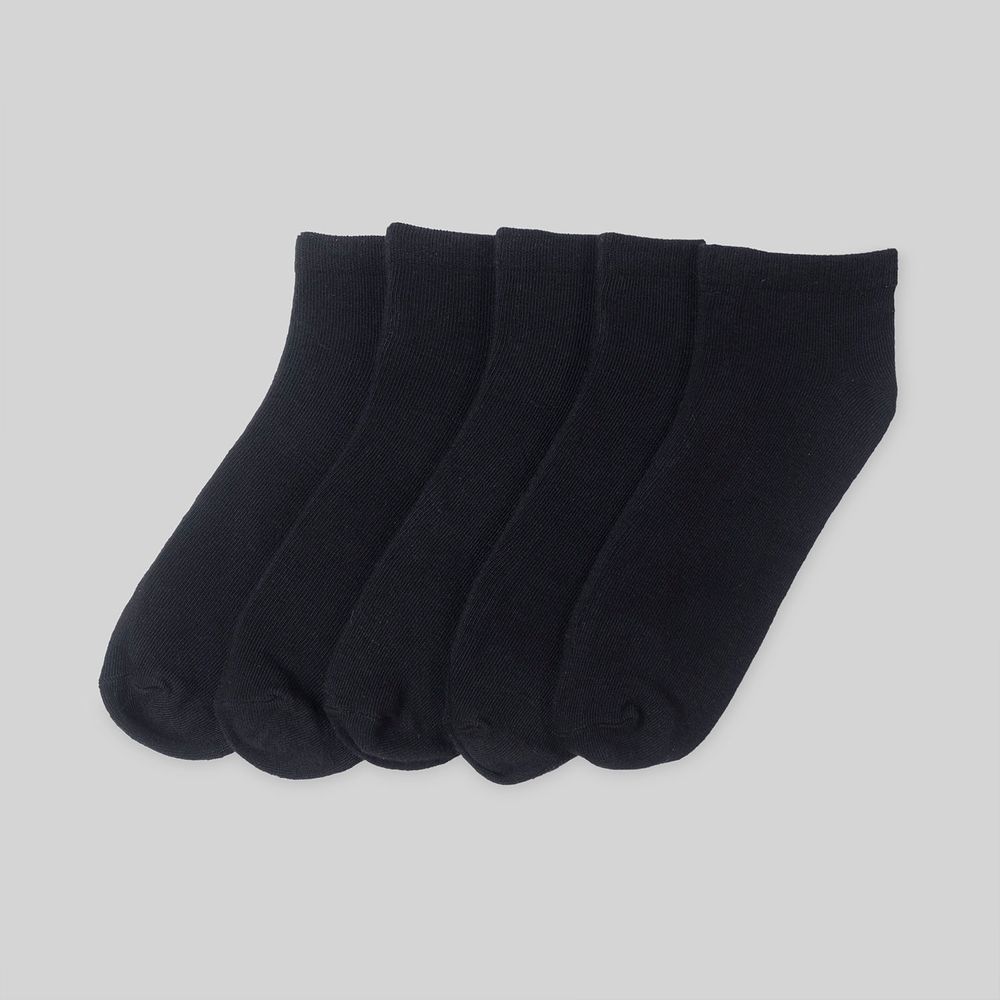 Medias Madison Pack X5 Cortas Negro Hombre