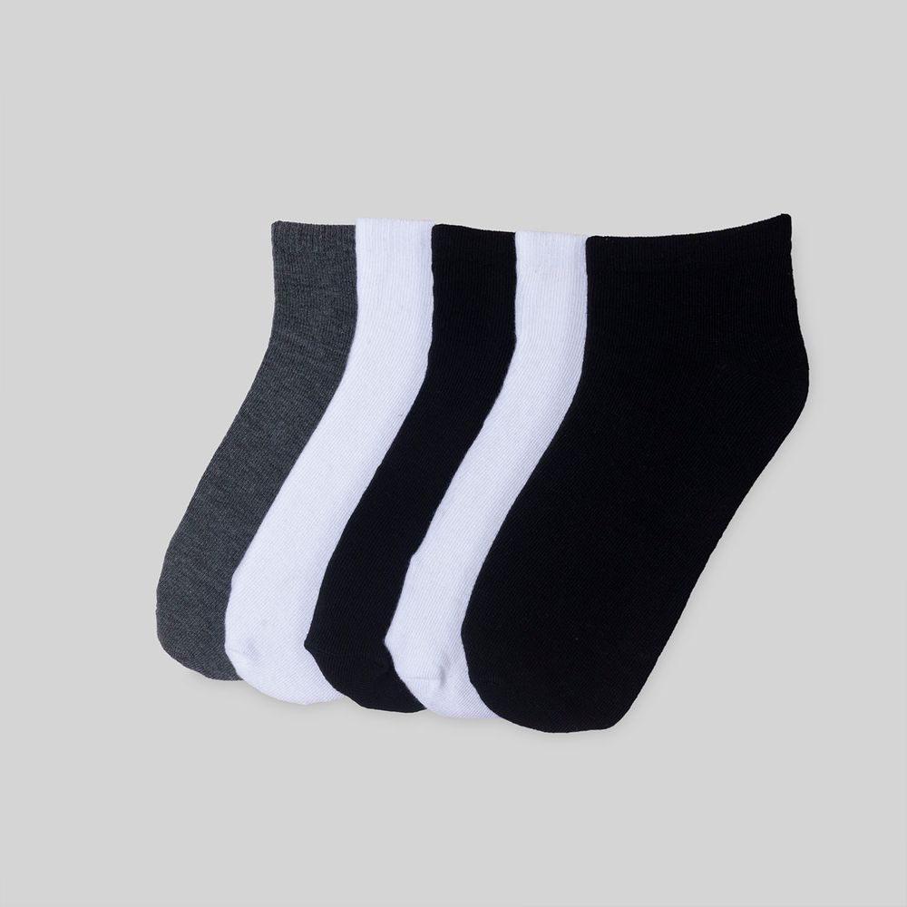 Medias Madison Pack X5 Cortas Blanco1 Hombre