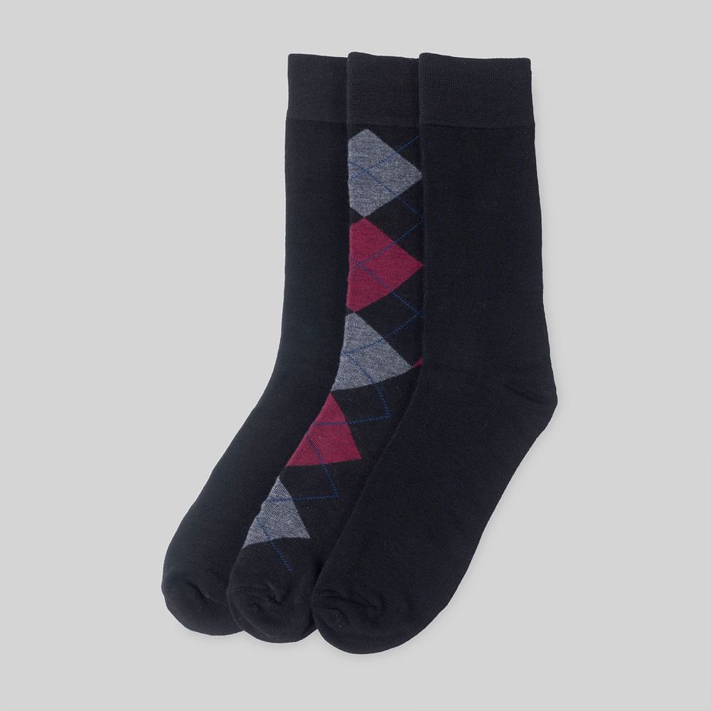 Medias Madison Largas Pack X3 Unitario Gris Hombre