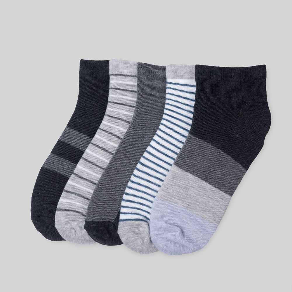 Medias Cortas Hypnotic Pack X 3 Medias Gris Hombre