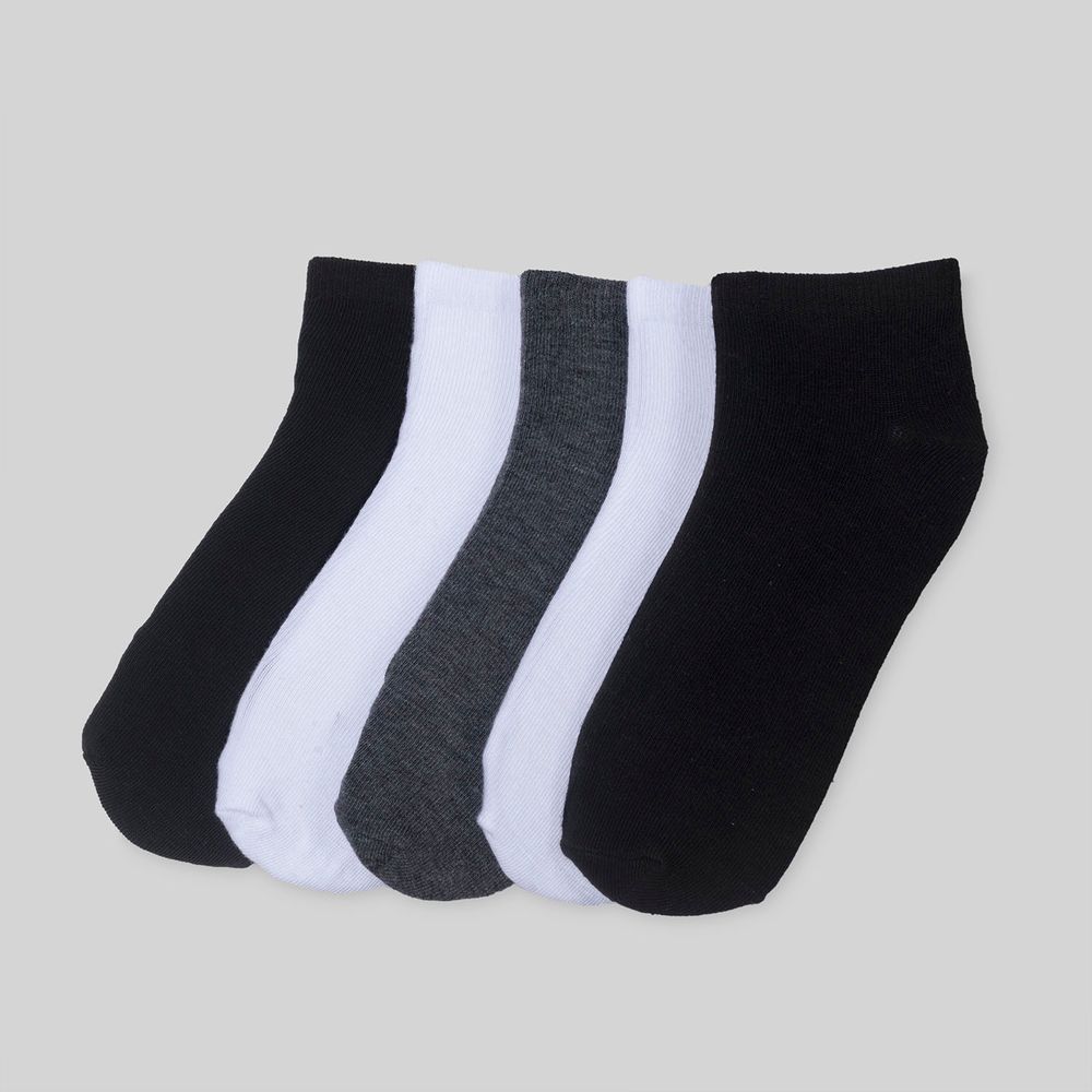 Medias Cortas Hypnotic Pack X 5 Blanco Hombre