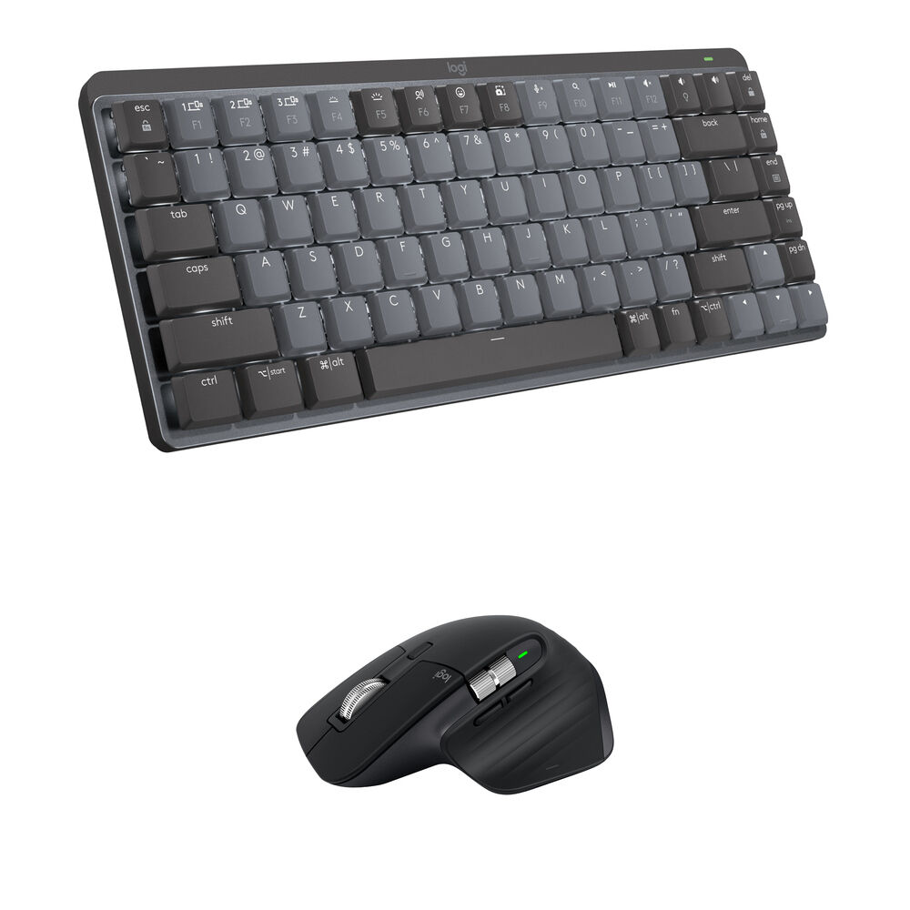 Teclado Inalámbrico Logitech MX Mechanical Mini y Ratón MX Master