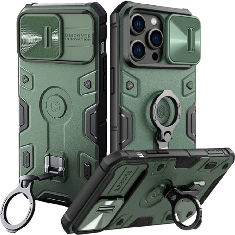 CASE Nillkin Camshield Armor para Iphone 14 Pro Verde