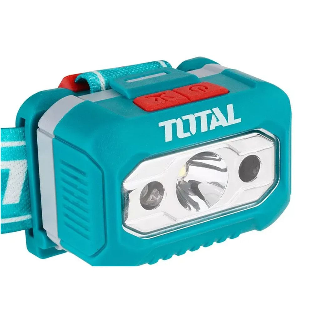 Linterna Frontal 200 Lumenes TOTAL 3W Sensor Movimiento Led