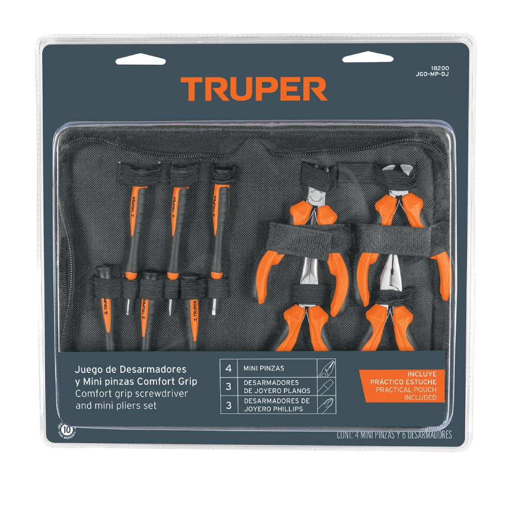 Juego de Herramientas 10 Piezas Truper 18200