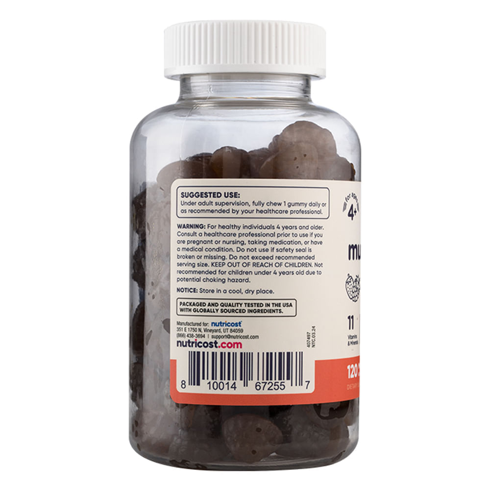 Multivitamínico Niños - Nutricost - 120 Gomitas