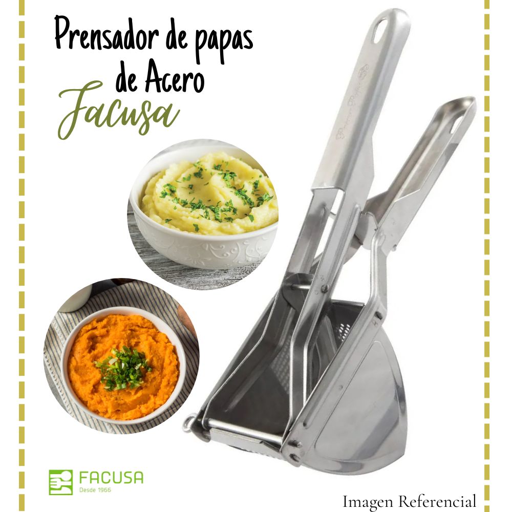 Prensador de Papas de Acero Facusa